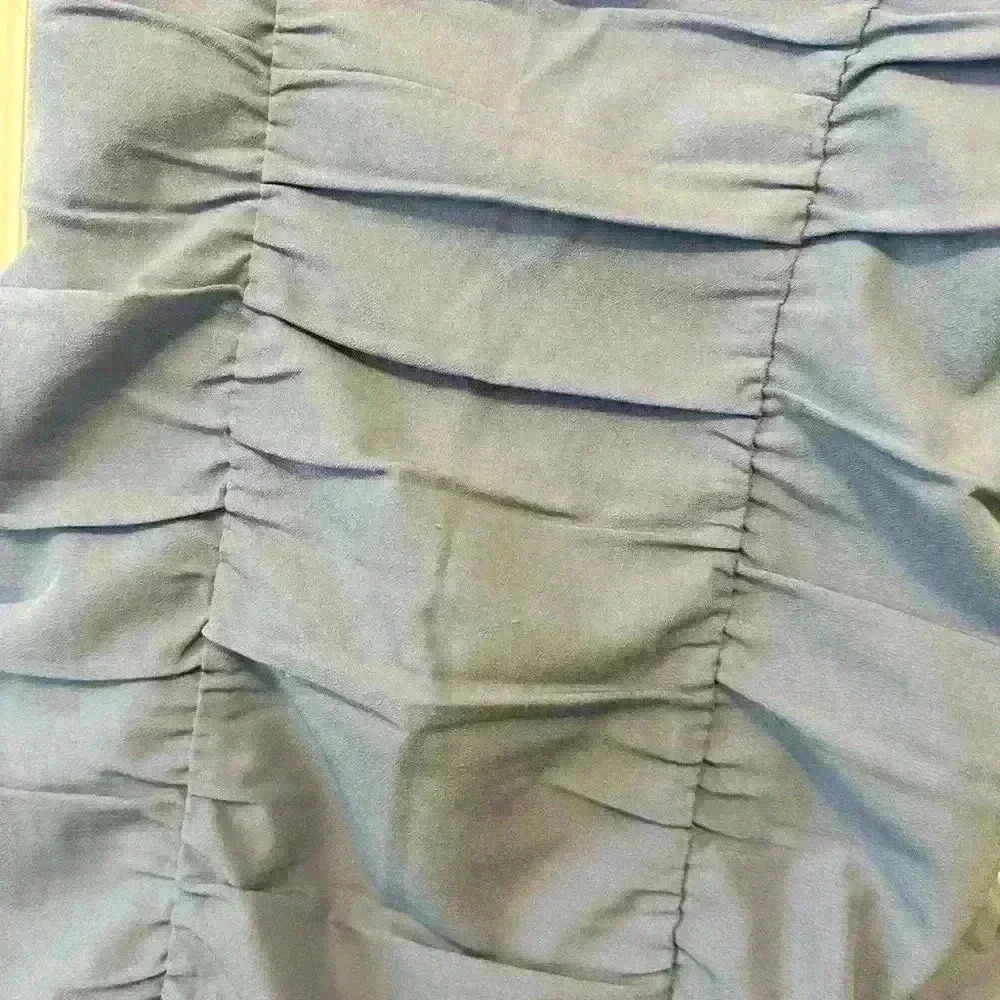 Abercrombie & Fitch Ruched Baby Blue Mini Dress, S - Picture 6 of 6